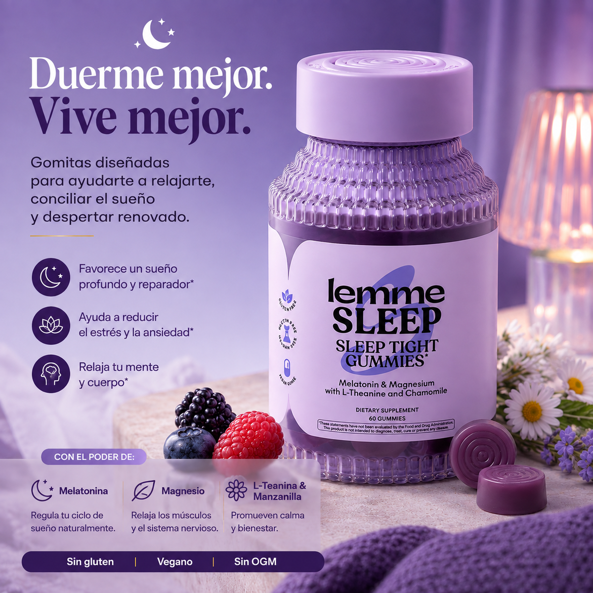 Lemme Sleep Gummys™: La forma más fácil de dormir mejor esta noche
