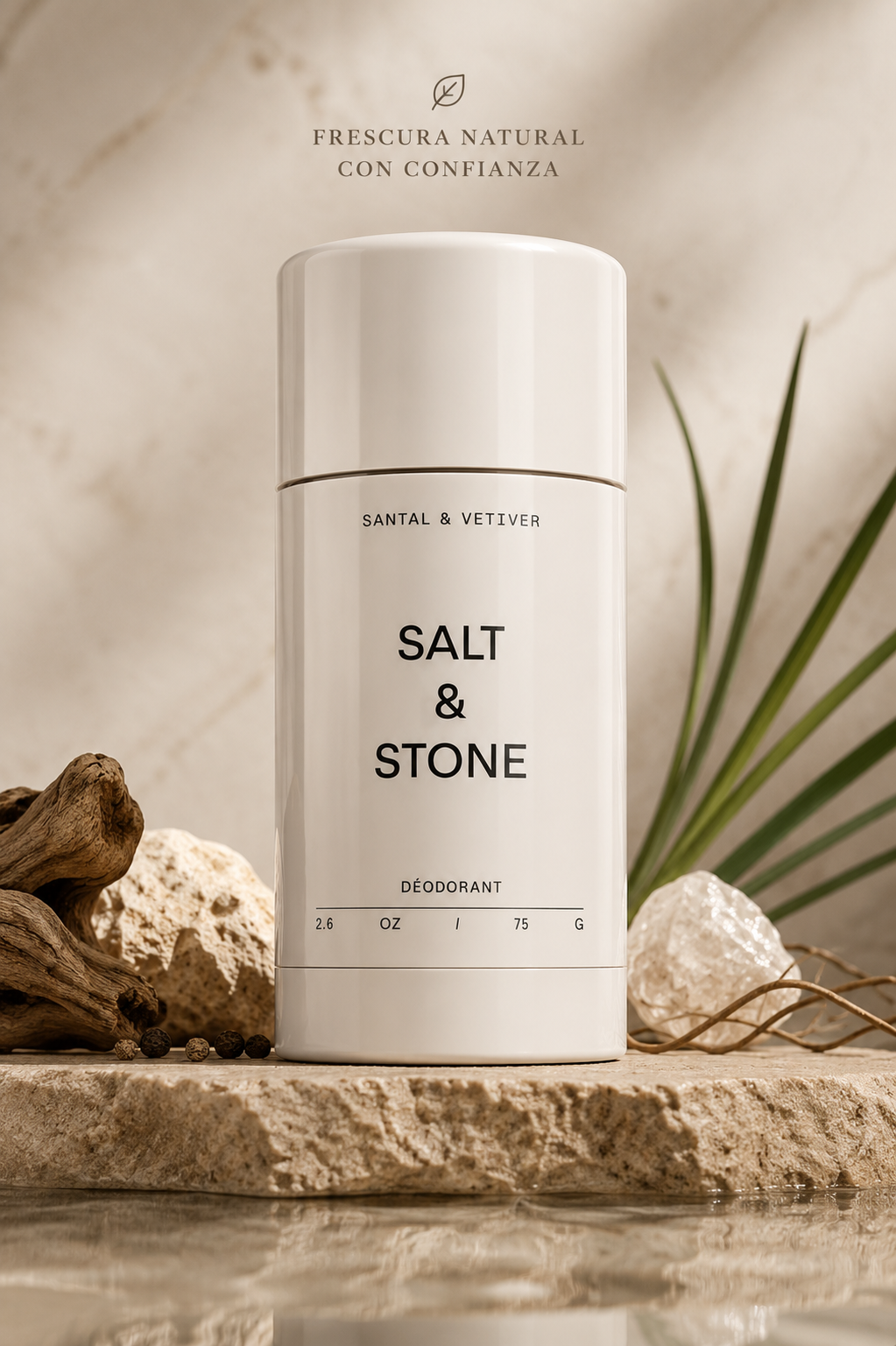 Desodorante sin aluminio Salt & Stone