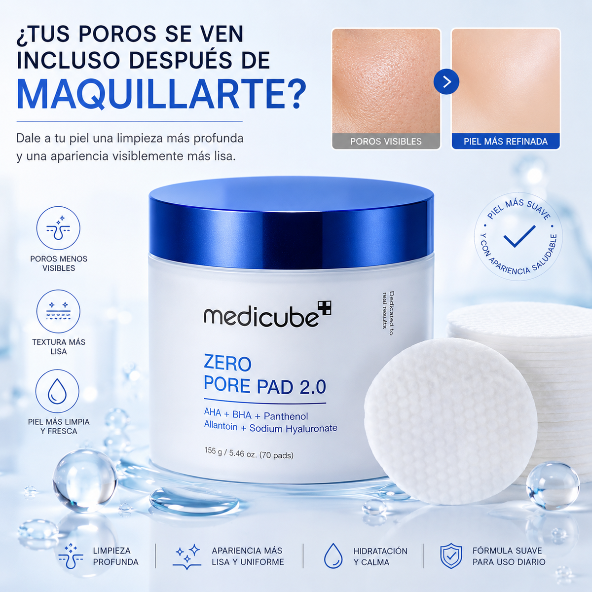 PoreReset™ — Pads Faciales